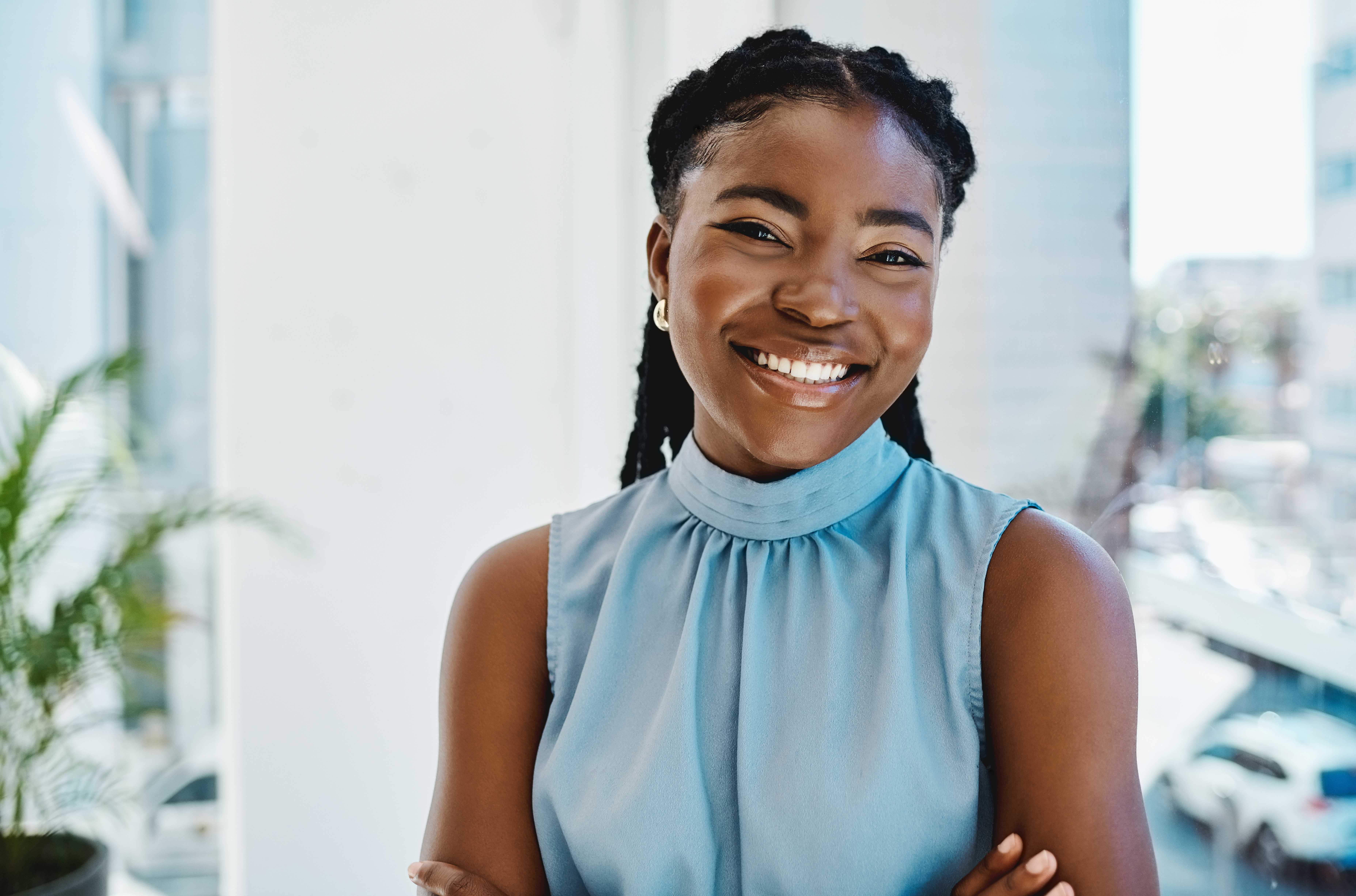 Personne souriante